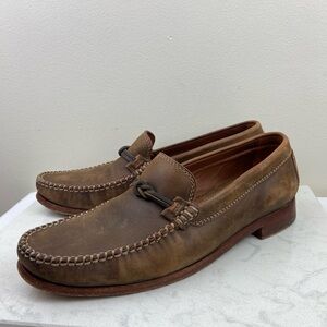 Trask | Shoes | Trask Mens Drake Bison Loafer In Saddle Tan  display picture 1